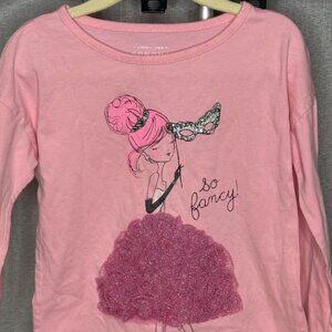 Sonoma - Girls - Long Sleeve So Fancy Shirt - Size 5